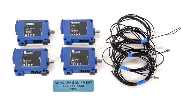 Used Wenglor OPT2041 Fiber Optic Cable Sensor w/ K10 Cable USED LOT OF 4 (8925)R