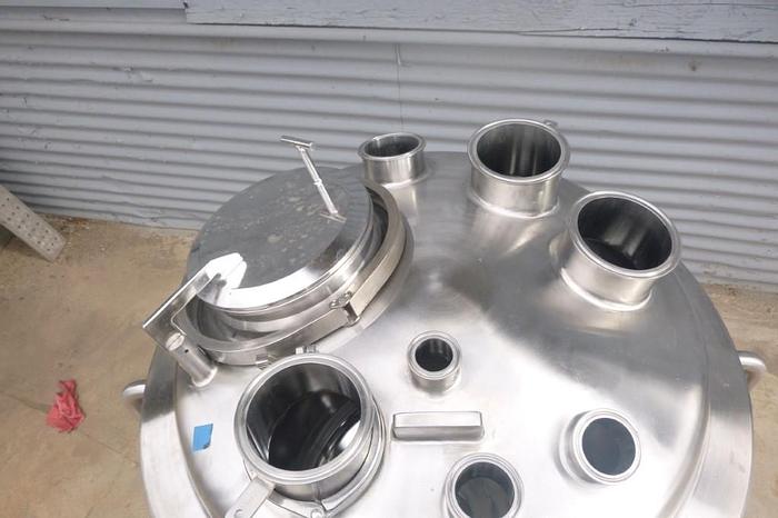 Used Tank, 52.8 Gallon, 316 Stainless Steel, 24" X 26", 45 PSI, Precision, #S743749