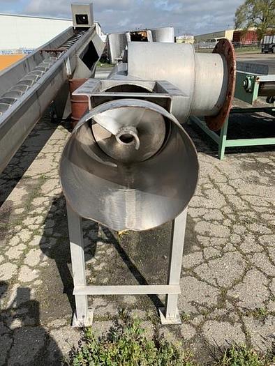 Used Valley Foundry Stainless Steel Tube Type Auger Screw Conveyor 45.5' Long x 12" Diameter