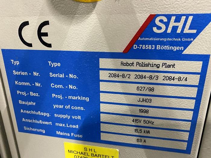 Used 1998 SHL/Kuka Robot Polishing Cell