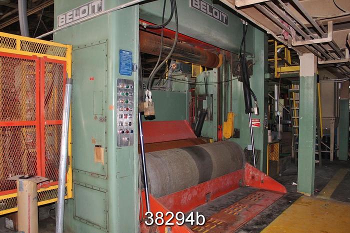 Used Beloit DEP156 110" Face 2-Drum Slitter Rewinder #38294