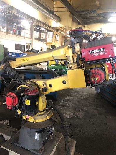 Used GENESIS VERSA 2G DUAL TRUNNION MIG WELDING CELL YR.1998 W/FANUC ARCMATE 120IC/10L ROBOT YR. 2008