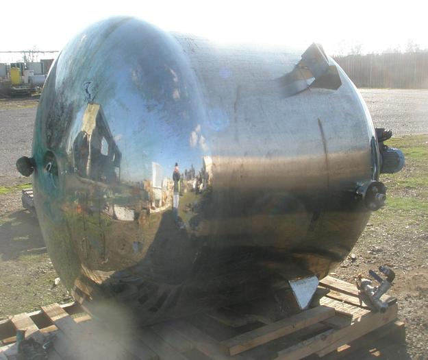 Used Reactor, 525 Gallon, 316 S/st, Jkt, Agit, #S736726