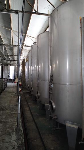 Usado Conjunto de 4 depósitos de inox de 10.000 litros