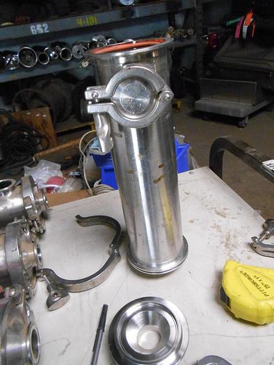 Used Filter, Cartridge, Basket, S/st, 4" x 12", Rosedale, #S742196