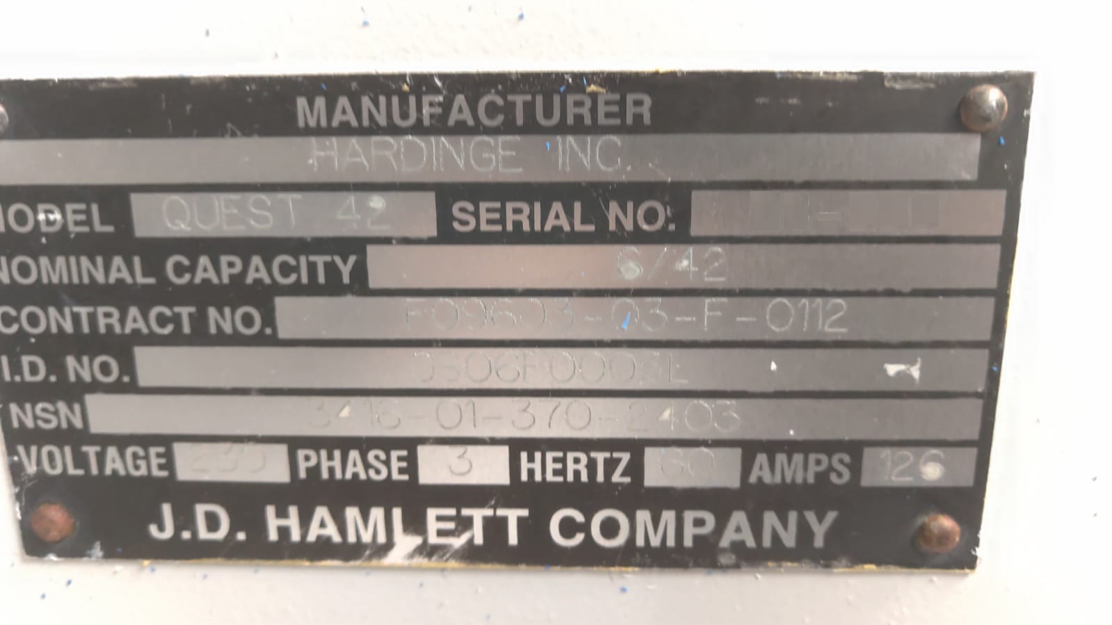 Used HARDINGE QUEST 6/42 - 2003