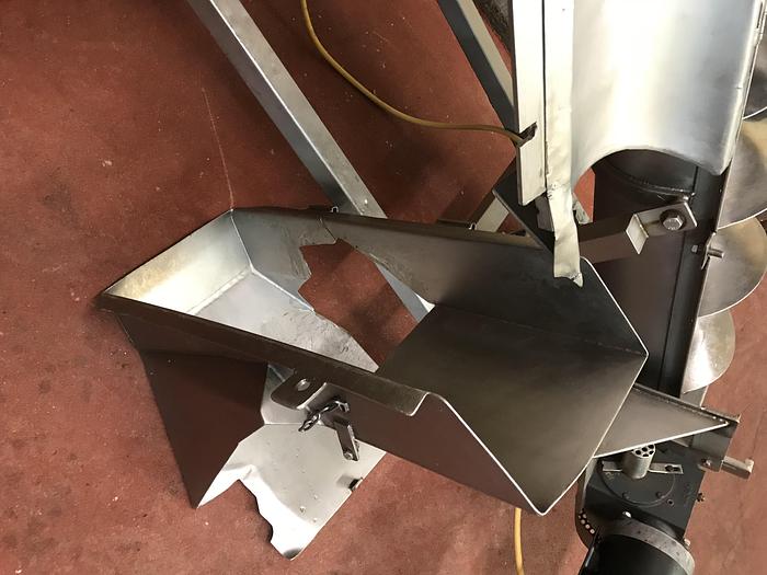 Used AUGER CONVEYOR 10' LONG X 9" DIAM. STAINLESS STEEL only @ AMERICA'S STEAM KETTLE HEADQUARTERS ! (#617C)