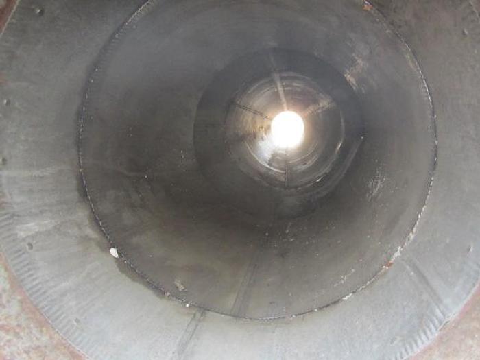 Used Separator, Cyclone, 54" X 9', S/st, Air, 6'10" Cone, 10" Disc #S737333