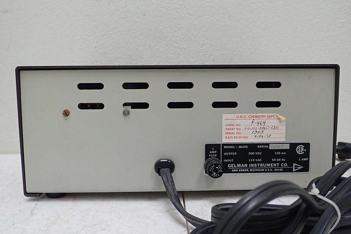 Used Gelman Instrument Company Model 38206 Power Supply