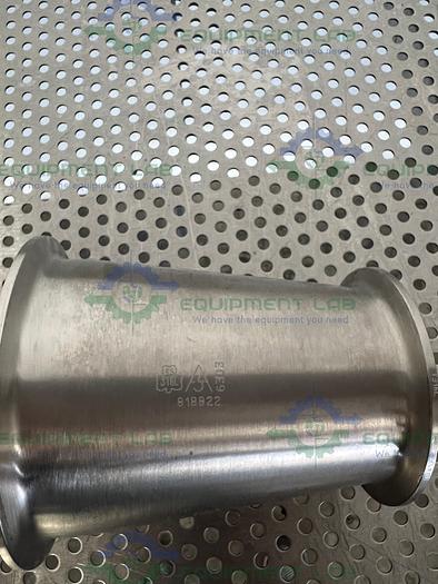 Used Stainless Steel Reducer  w/ 3" to 4" Sanitary Fittings