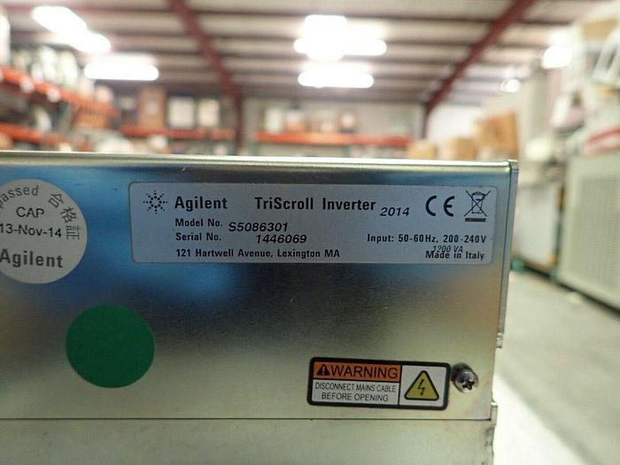 Used Agilent TriScroll 800 Dry Vacuum Pump G2581-89800 Inverter S5086301