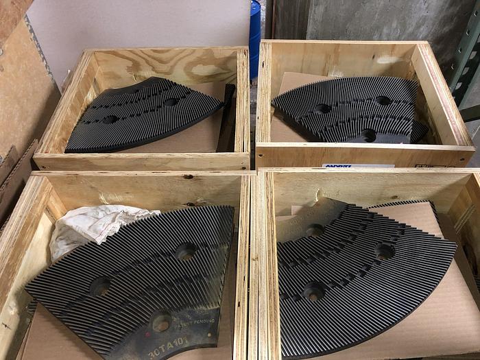 Used ANDRITZ ASSORTMENT OF REFINER PLATES