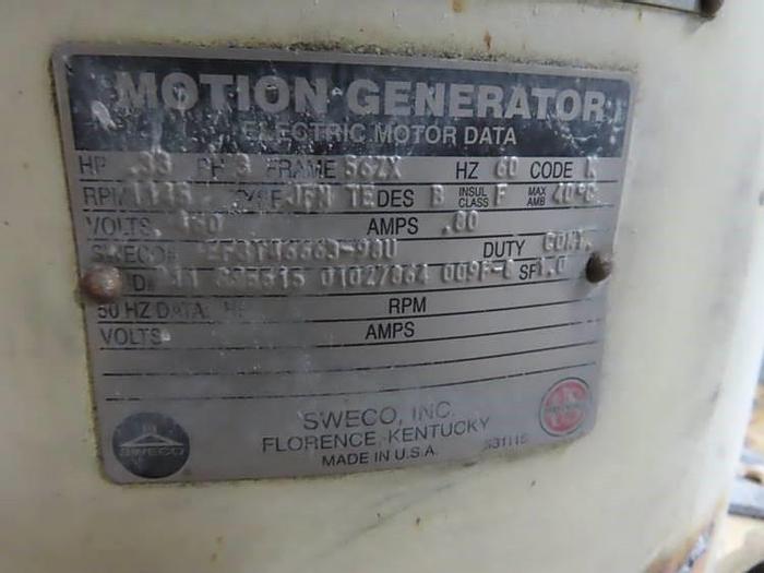 Used 24" SWECO SCREENER - S/S - 1 DECK