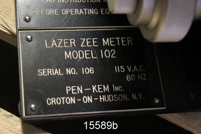 Used Pen Kem Inc. 102 Lazer Zee Meter With Automatic Transfer Stage #15589