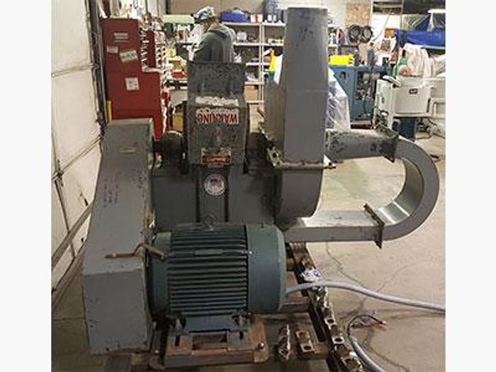 Used Montgomery Horizontal Strip Waste Hammermill Wood Hog Blower