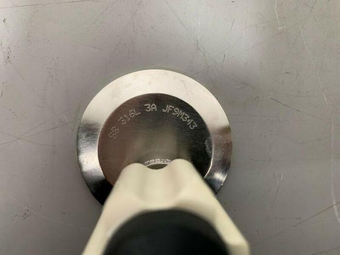 Used ITT Pure-Flo 316L Sample Valve w/ 2.5" Inlet & 1/4" Outlet