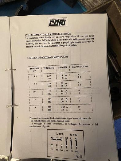 Usato PUNZONATRICE CORI