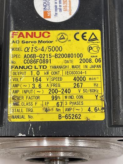 Used Fanuc A06B-0215-B200