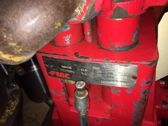 Used FMC (BEAN) E0413C 4 CYLINDER PUMP WITH SPLINED SHAFT