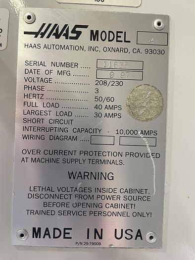 Used 1997 Haas VF4 Machining Center with Midaco Pallet Shuttle