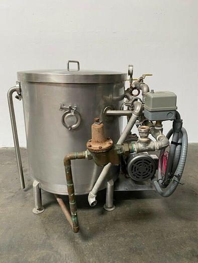 Used Stainless Steel 110 Liter Balance Tank w/ Price Pump & 1 HP Motor