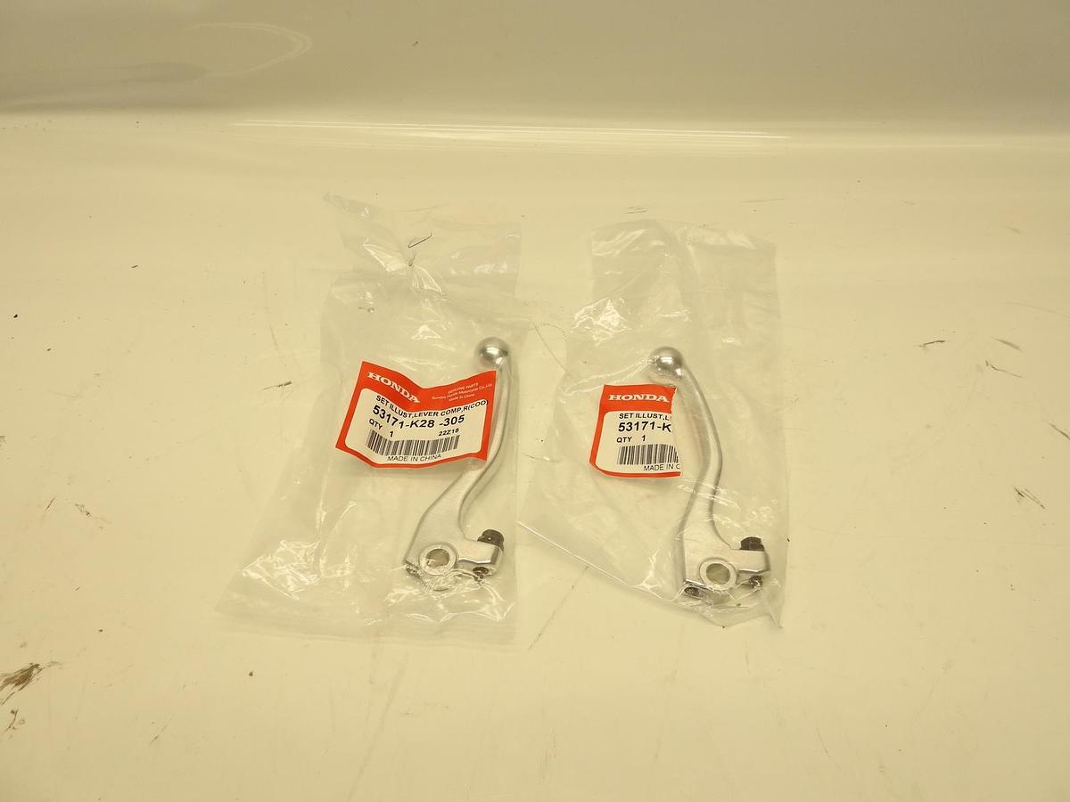 Lot Of 2 NEW GENUINE HONDA OEM FRONT BRAKE LEVER 2014-2024 CRF125F/FB *53171-K28