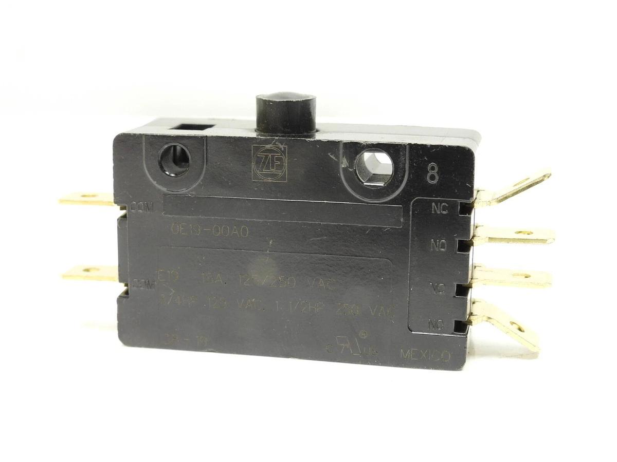 2Pk New ZF S-19E Pin Plunger Snap Action 15A Micro Switch E19-00A E1900A 0E19-00