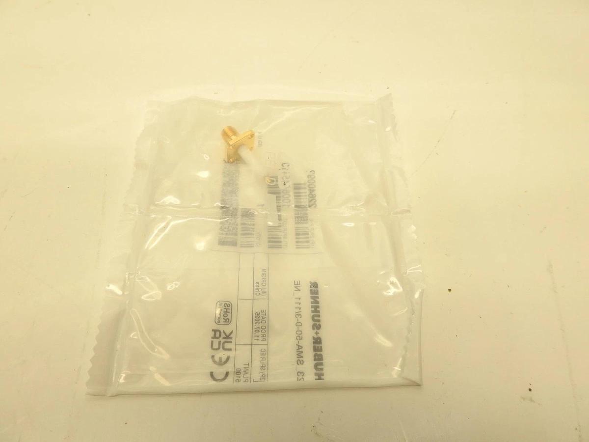 Lot Of 100 Huber+Suhner 23_SMA-50-0-3/111_NE COAXIAL CONNECTOR, SMA, 50 Ohm, Str