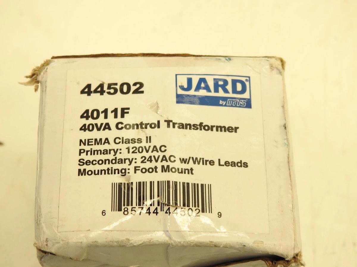 JARD 4011F CONTROL TRANSFORMER 44502 40VA CLASS 2