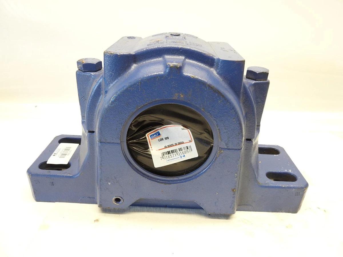 SKF SAF 522 Split Pillow Block Housing W/O Bearing, 7.874in ID, 2-Bolt, Cast Iro