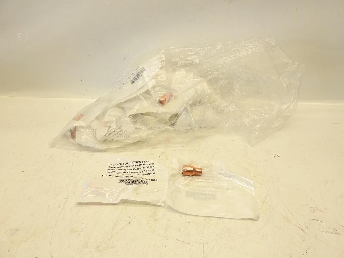 Lot 30 Nibco CBCFRDB 1/2 x 1/4 in. Copper Fitting Reducer (Clean & Bagged, 5/8 x