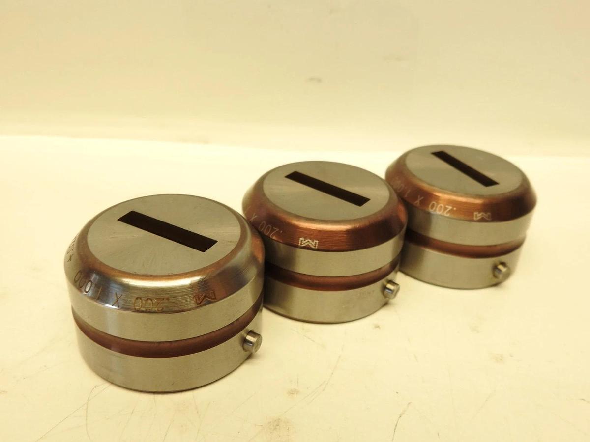 Lot Of 3 200 X 1.000 +.024 SLUG FREE Punch Press Die Tooling