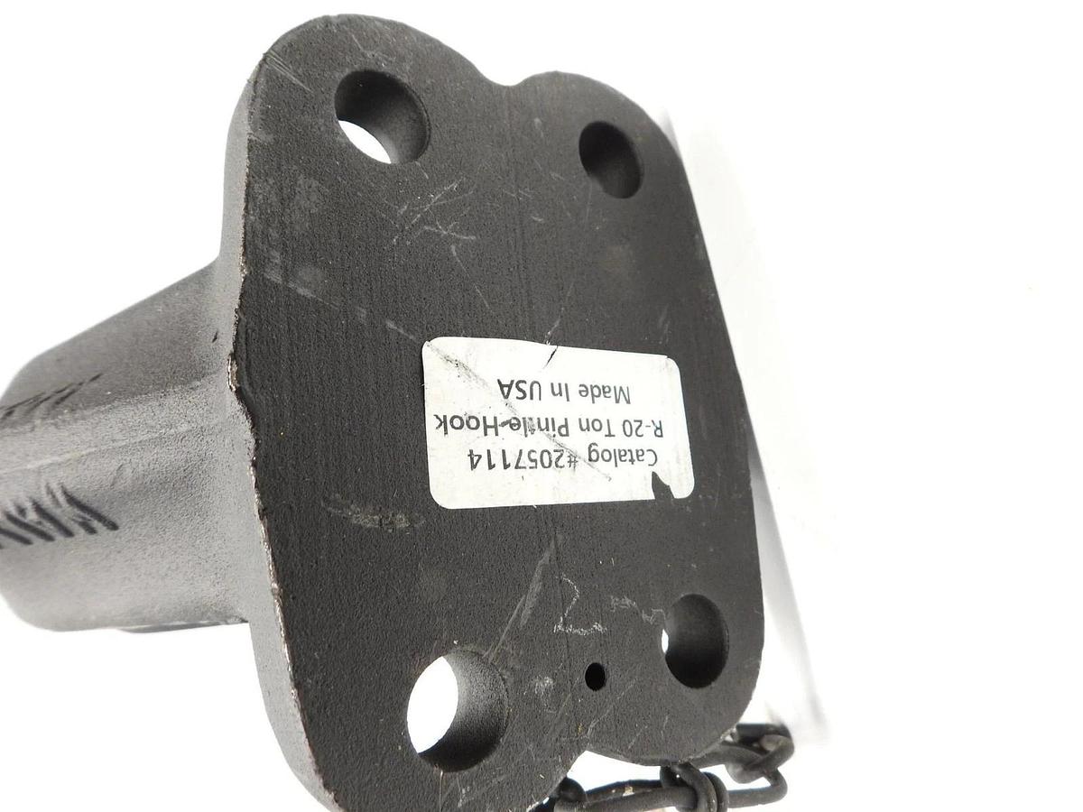 Wallace forge 2057114 Black Steel R-20 Ton Rigid Mount GTW Pintle Hook