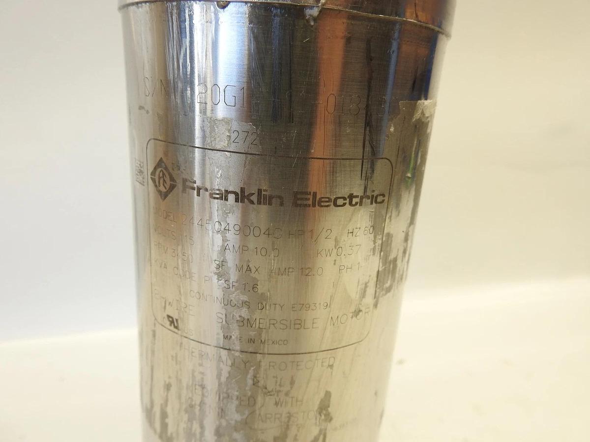 DAYTON 1LZR4 1/2 HP 2 Submersible Deep Well Pump 10GPM, 115V