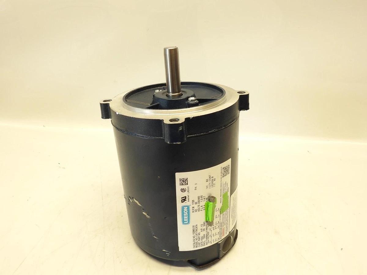 LEESON C4T17NC47 HP 1/3 RPM 1725, C-Face TENV Motor 102863.00