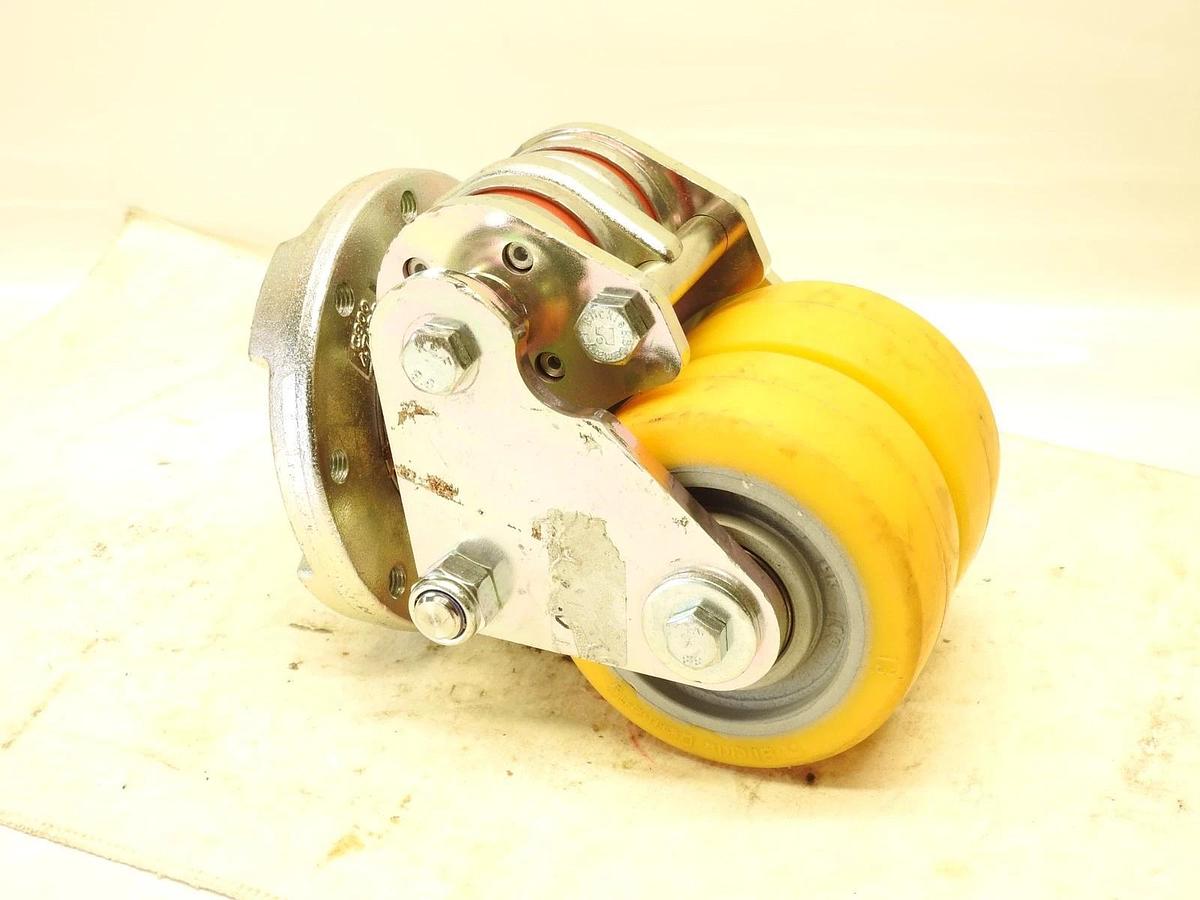 CROWN FORKLIFT PALLET JACK DOUBLE DUAL CASTER WHEEL 847350-640-12-3 51-2023 NEW