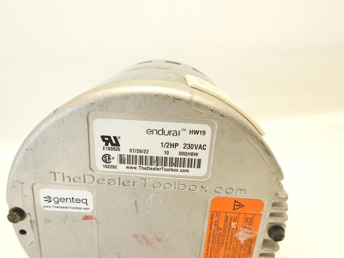 New Genuine GENTEQ BLOWER MOTOR 5SME39HXL742 1PH 1/2HP 208-230V 600-1200RPM