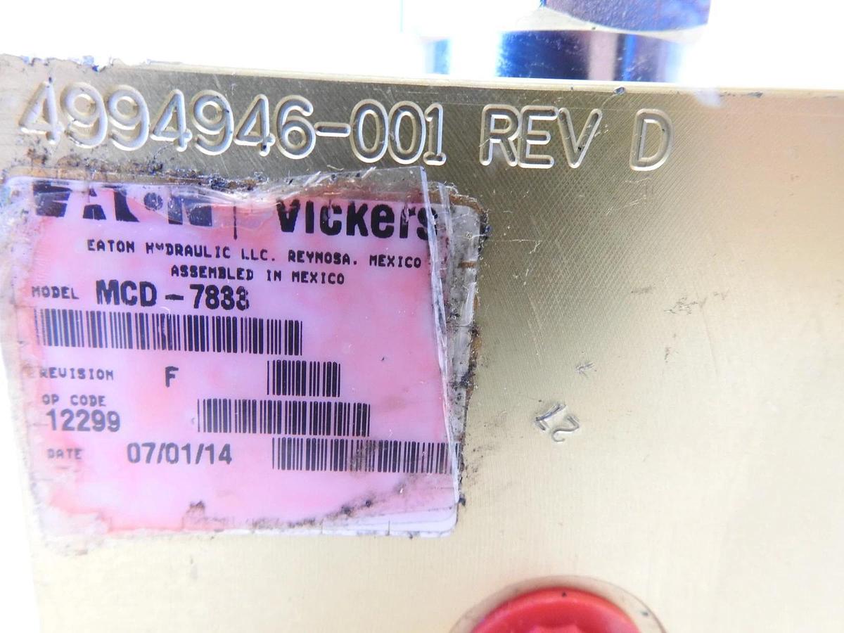 New Oem Eaton Vickers MCD Series  MCD-7833 Valve Assembly