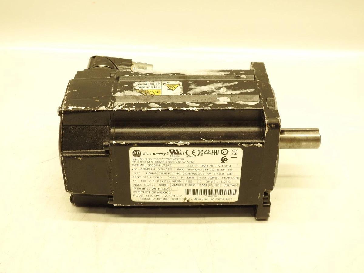 AS IS Allen Bradley MPL-B320P-HJ72AA MPL AC Rotary Servo Motor, 5000RPM. 1C