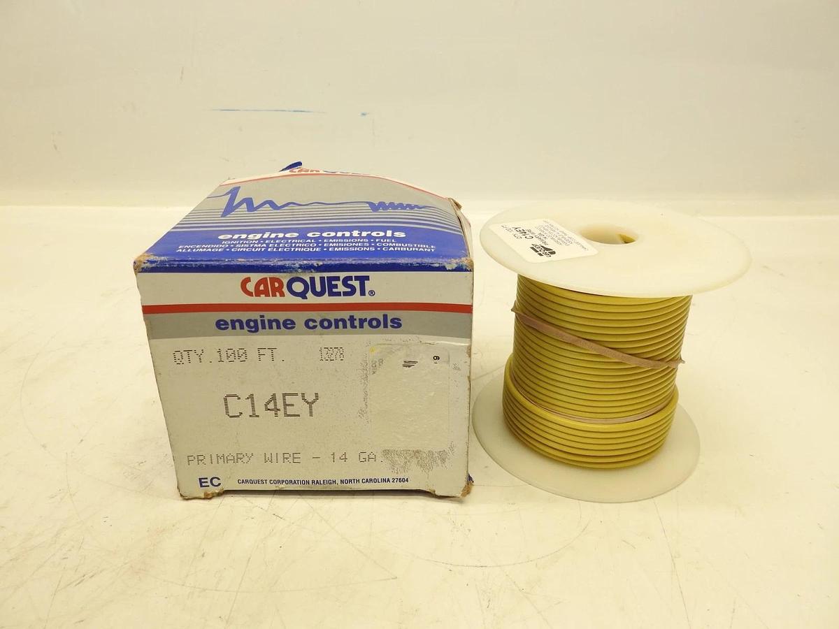 Carquest C14EY Primary Wire - Yellow - 14 Gauge AWG 100' Feet