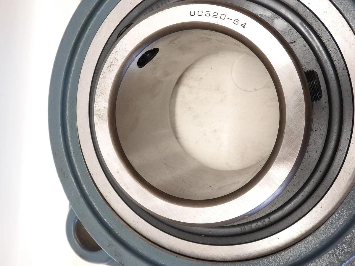 New Asahi F320 UC320-64 Square Housing Block Bearing