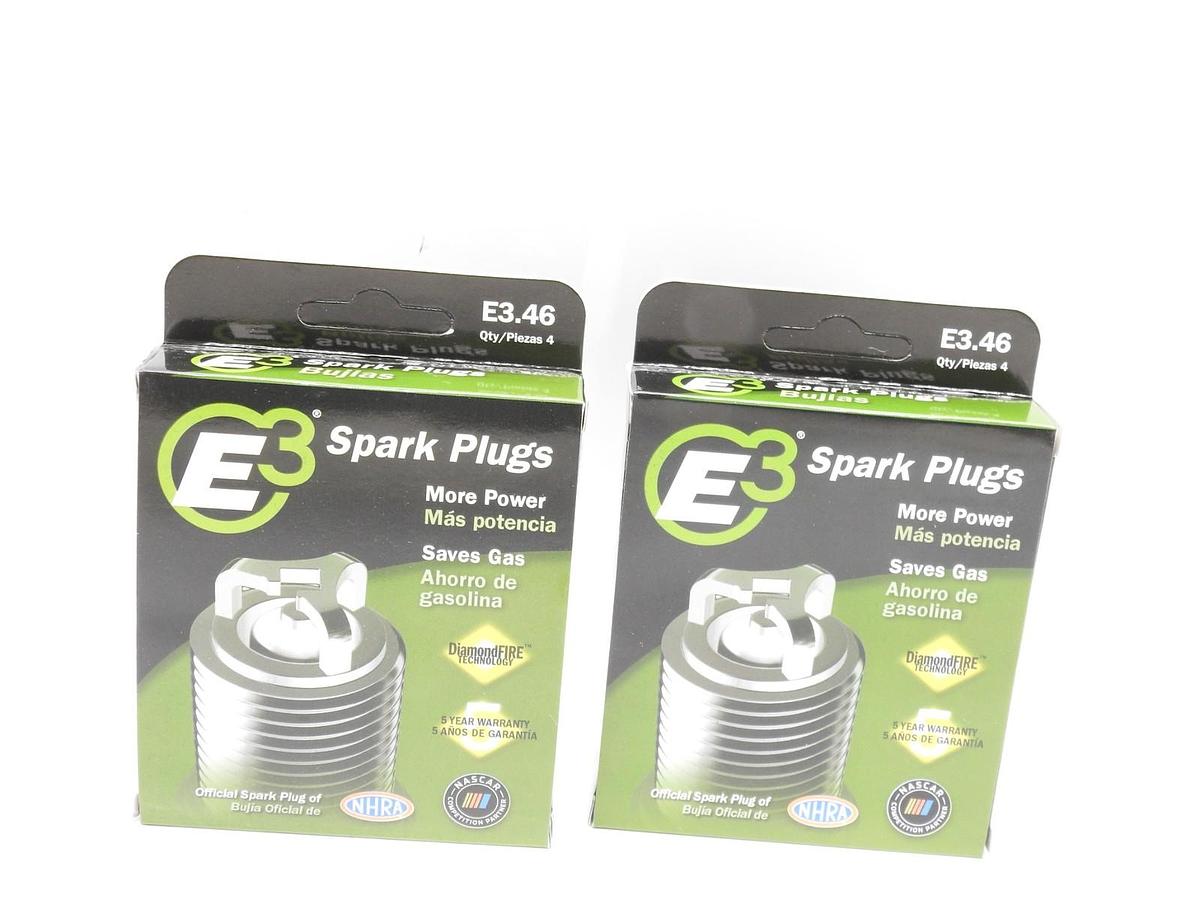 E3.46 E3 Premium Automotive Spark Plugs - 8 SPARK PLUGS Domestic