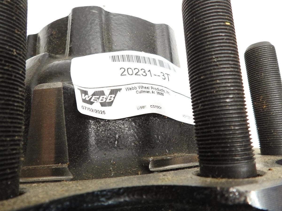 New OEM Webb 10-Stud Mount Hub Assembly 20231--3T 11.25 Bolt Circle