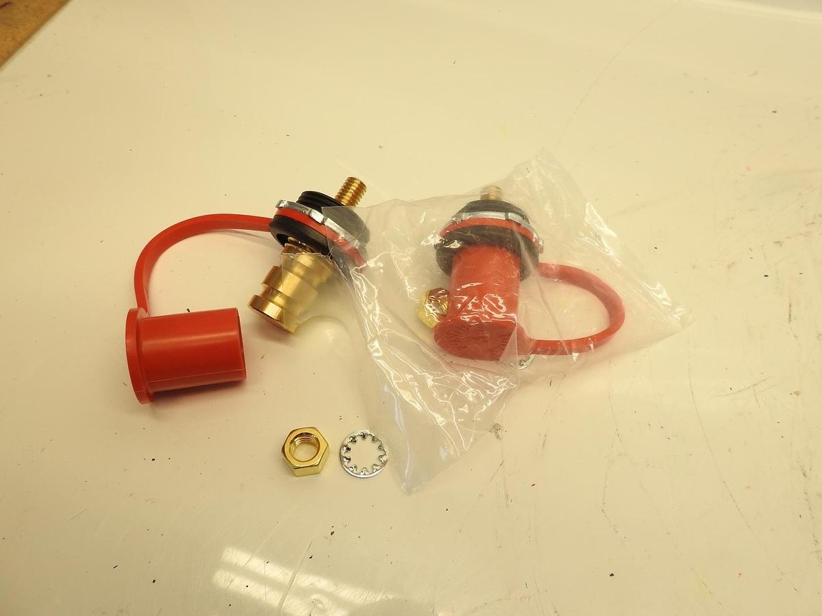 2Pk Remote Jumper Battery Terminal Positive Power Junction Charging Post 3/8" St