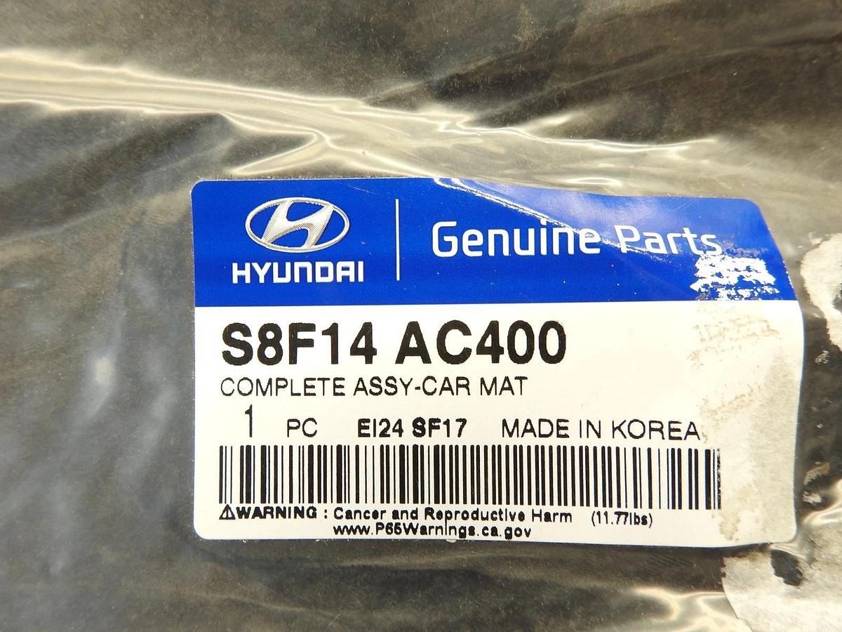 OEM Hyundai Carpet Complete Floor Mats Set S8F14AC400 For 2020-2024 Palisade