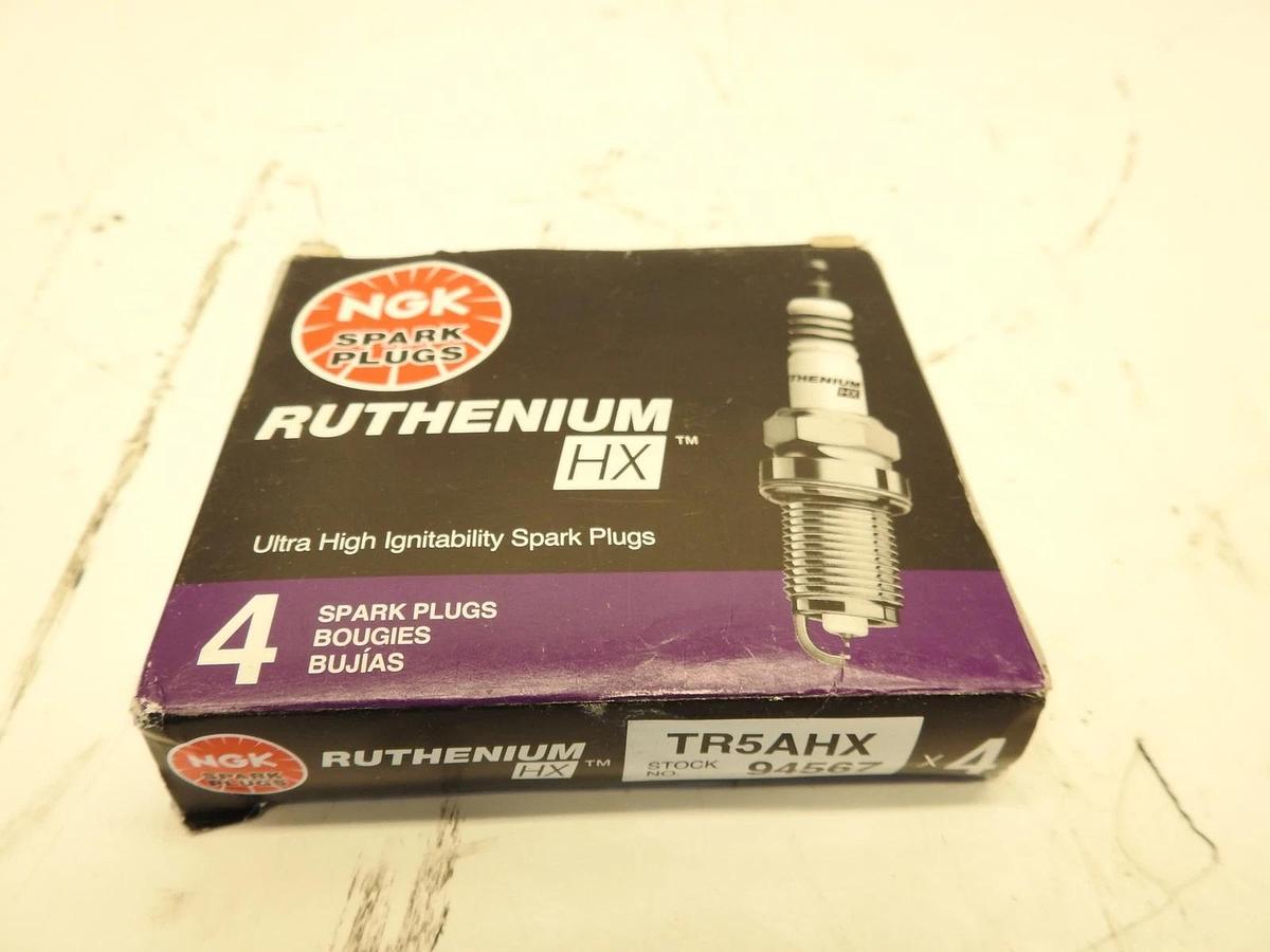 NGK (94567) TR5AHX Ruthenium HX Spark Plug - Set of 4