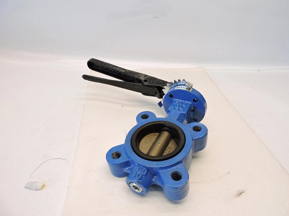 New FNW FNW712E Lug Style Butterfly Valve 5" Aluminum Bronze