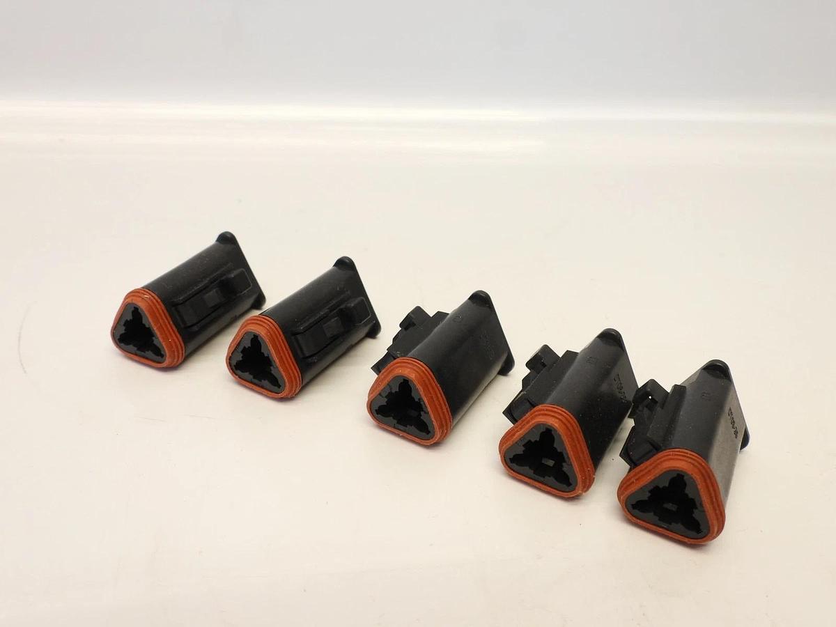 Lot Of 5 Deutsch DT06-3S-P006 3-Way DT Plug Automotive Connector New