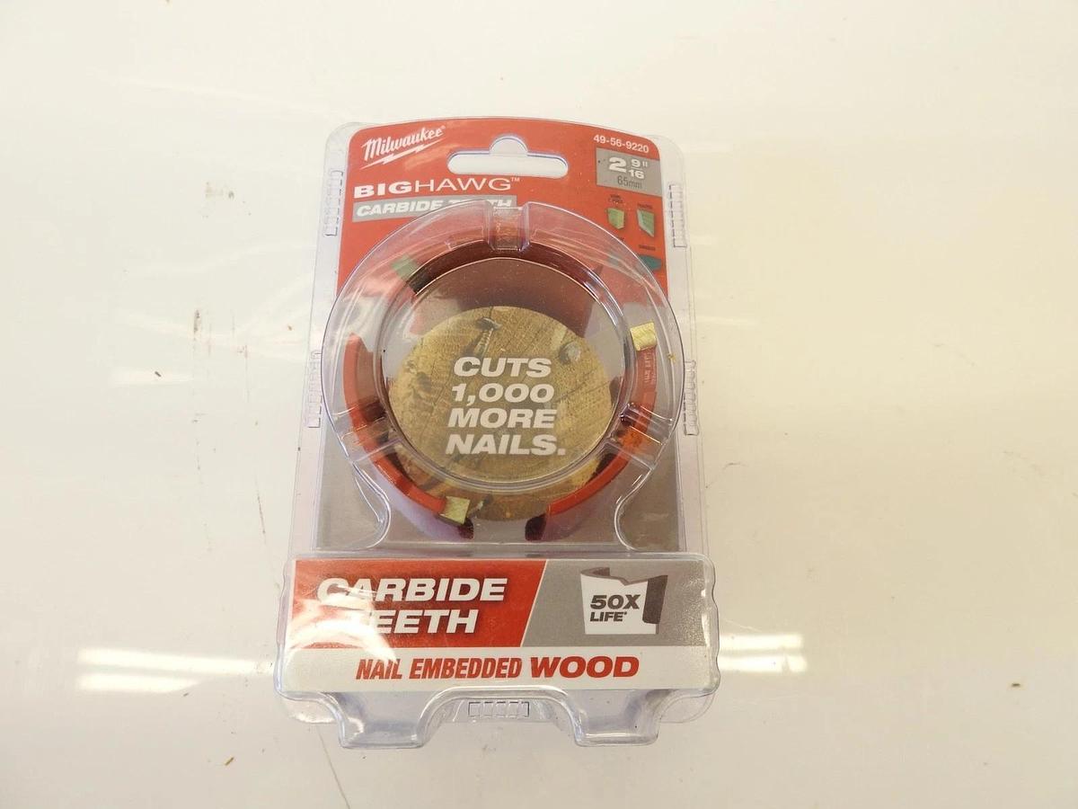 New Oem Milwaukee 49-56-9220 2-9/16" BIG HAWG with Carbide Teeth Hole Saw 1-Pack