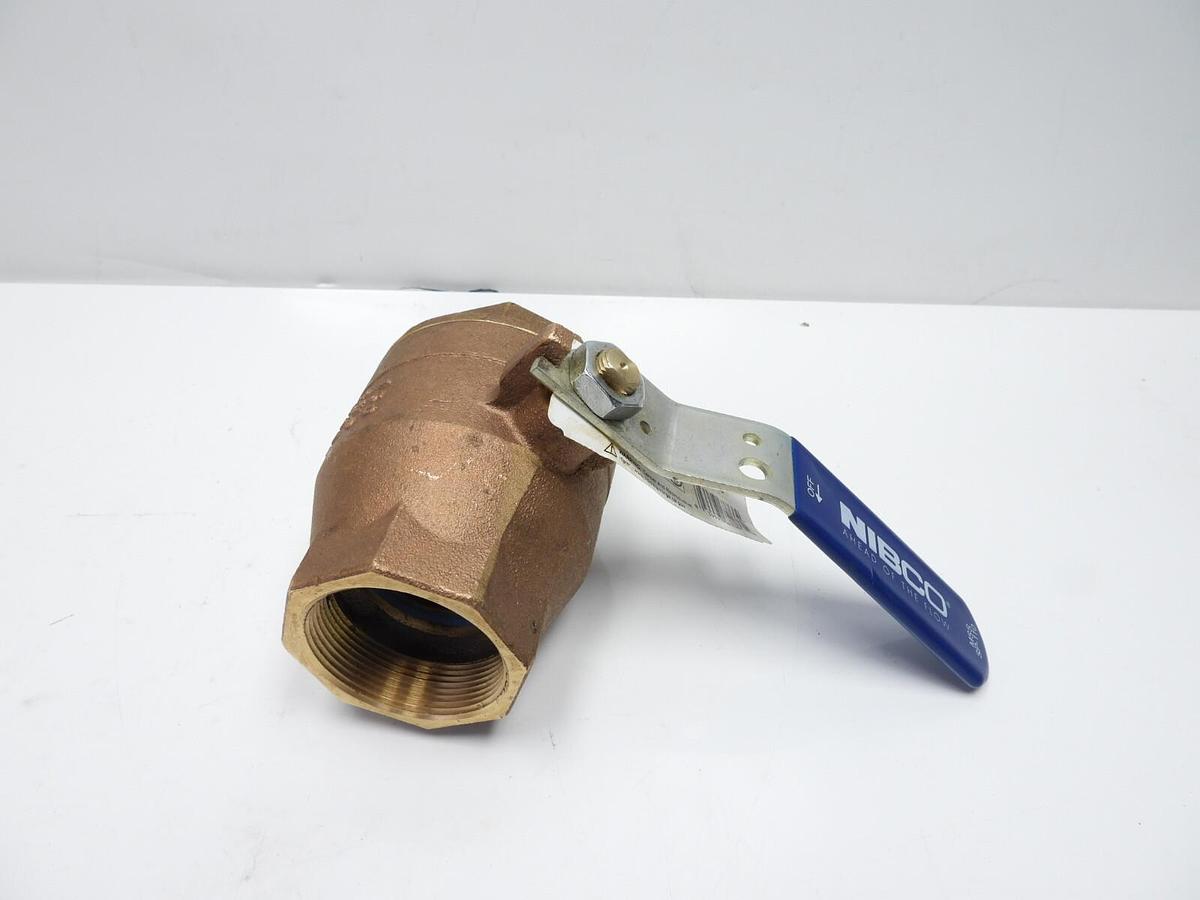Nibco T-585-70 Full Port 1-1/2" Threaded Brass Ball Valve SP-110 NL9510C